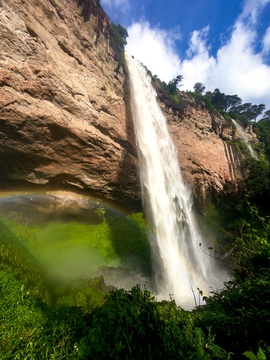 The main waterfall at Sipi Falls, Uganda