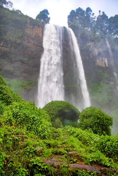 Waterfall at Sipi Falls in eastern Uganda